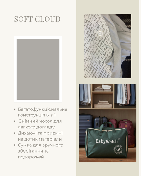 Soft Cloud (Світло-сіра) 0004 фото