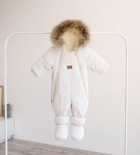 Зимовий комбінезон Snowberry молоко 2803 фото